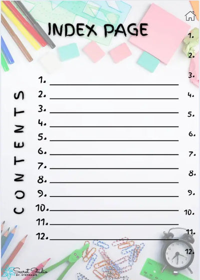Digital Notebook School Printful