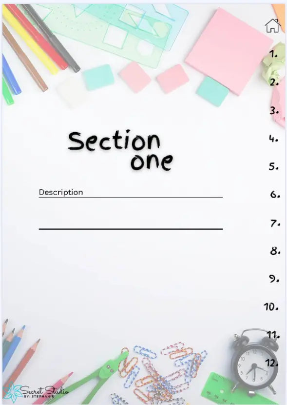 Digital Notebook School Printful